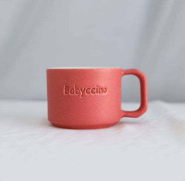 Ceasca Babyccino Square Roz
