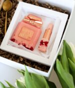 Set parfum si ruj ciocolata