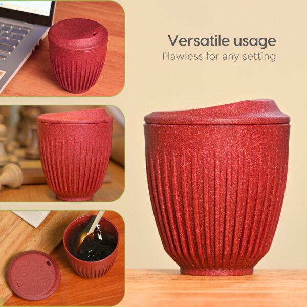 Retro Cup to Go Coral Red 250 ml