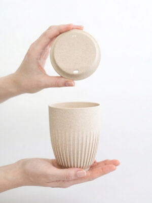 Retro Cup to Go Sand Castel White 360 ml