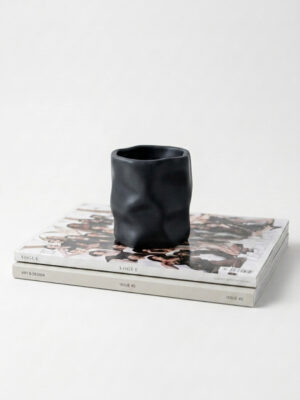 Pahar ceramic negru- design minimalist