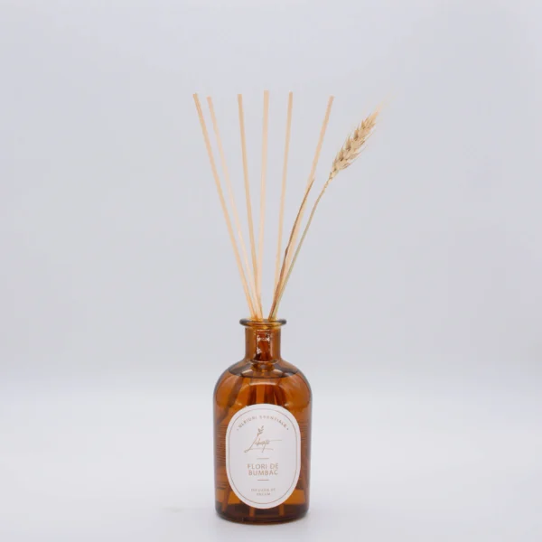 Difuzor cu bețișoare – Flori de Bumbac (250 ml)